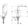 Смеситель VITRA ROOT SQUARE для кухни, никель A4275334EXP